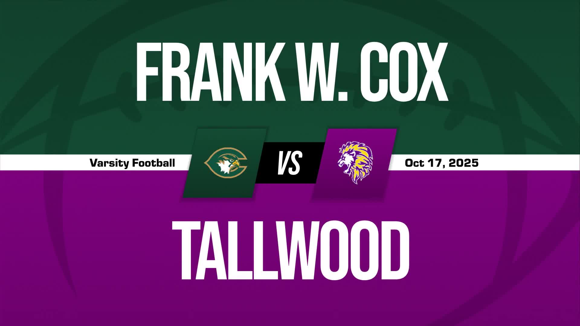 Football Recap: Tallwood Comes Up Short + How To Watch