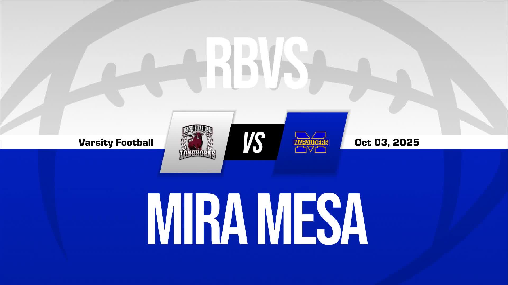 Football Recap: Rancho Buena Vista Extends Winning Streak to Three