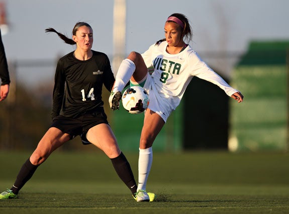 Gatorade National Player of the Year Mallory Pugh (with ball) has committed to UCLA.