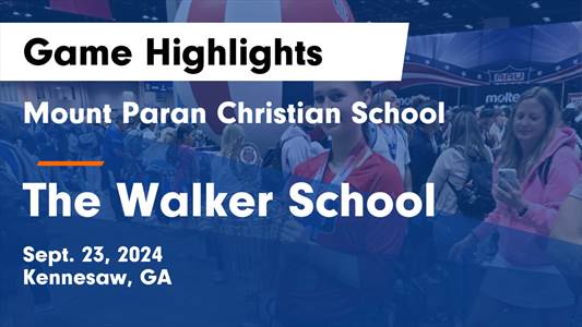 Volleyball Recap: Walker Triumphs