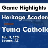 Yuma Catholic piles up the points against American Leadership Academy - West Foothills