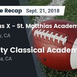 Football Game Preview: Trinity Classical Academy vs. Ribet Academy