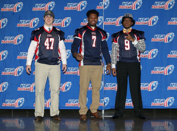 Notre Dame recruits are linebackers Greer Martini (Woodberry Forest, Va.) and Nile Sykes (Lombard, Ill.) and defensive lineman Jay Hayes (Brooklyn, N.Y.).