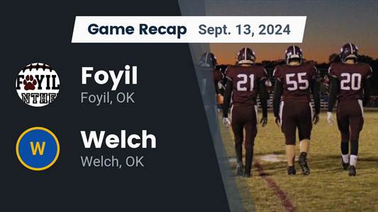 Football Recap: Welch's Run of Seven Straight  Victories Now Over