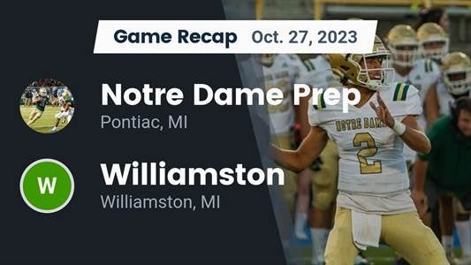 Williamston vs. Notre Dame Prep