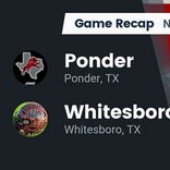 Ponder vs. Whitesboro