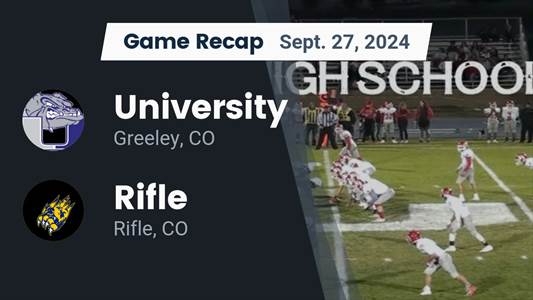 Football Recap: Rifle Comes Up Short