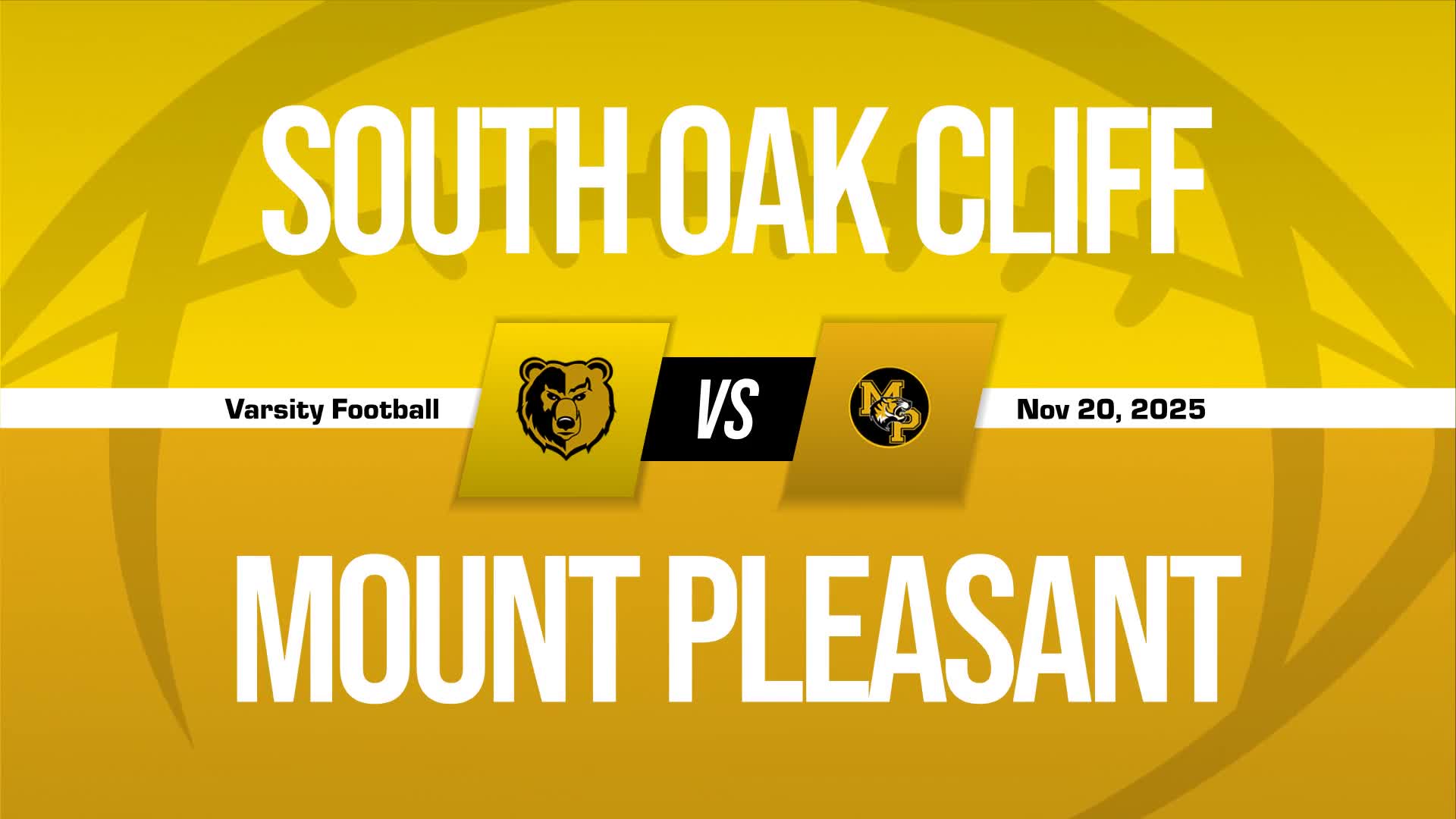 Football Game Preview: South Oak Cliff Bears vs. Terrell Tigers + How To Watch