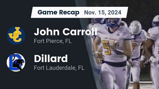 Football Recap: John Carroll Catholic's Luck Takes a Turn for th