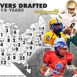 Map: Where every NFL wide receiver drafted in the past 10 years played high school football