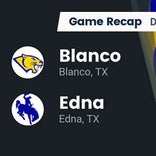 Football Game Recap: Blanco Panthers vs. Edna Cowboys