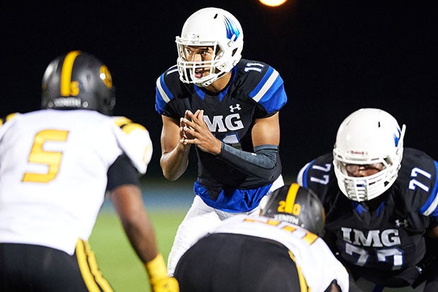 Texas A&M quarterback Kellen Mond is one of seven former IMG Academy players who could hear their name called this weekend as part of the NFL Draft.