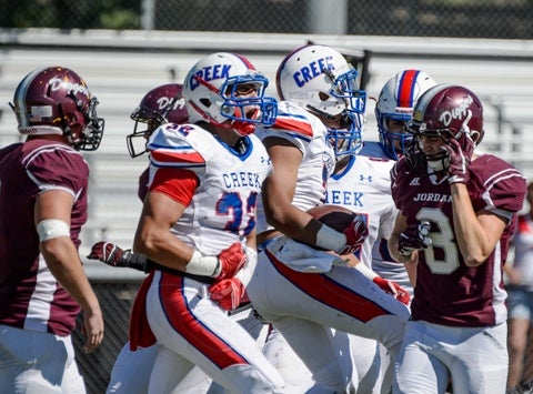 The Cherry Creek defense, led by linebacker Santino Marchiol (32), will be the key to another Class 5A title run by the Bruins. The state playoffs in five of Colorado's seven classifications are underway.