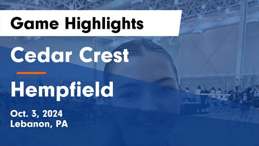 Volleyball Recap: Make It Three in a Row for Cedar Crest