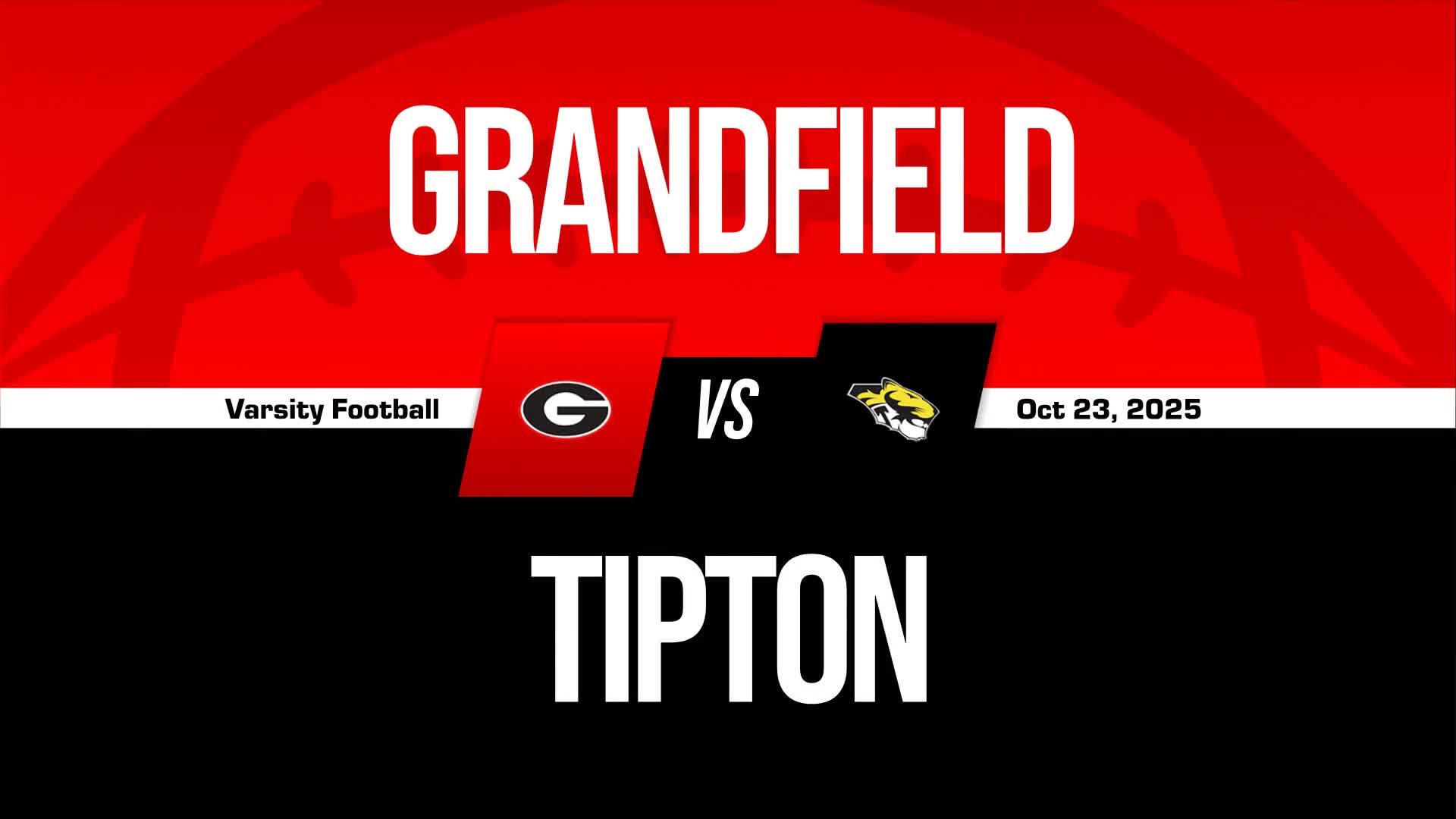 Football Recap: Tipton Piles Up the Points Against Grandfield + How To Watch