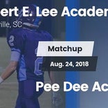 Football Game Recap: Lee Academy vs. Pee Dee Academy