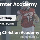 Football Game Recap: Spartanburg Christian Academy vs. Thomas Su