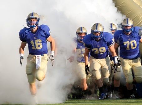 Davis Howell (16) and Christian Academy of Knoxville have lots of excitement surrounding them, with a deep playoff push and Howell seeking the national record for career receptions.