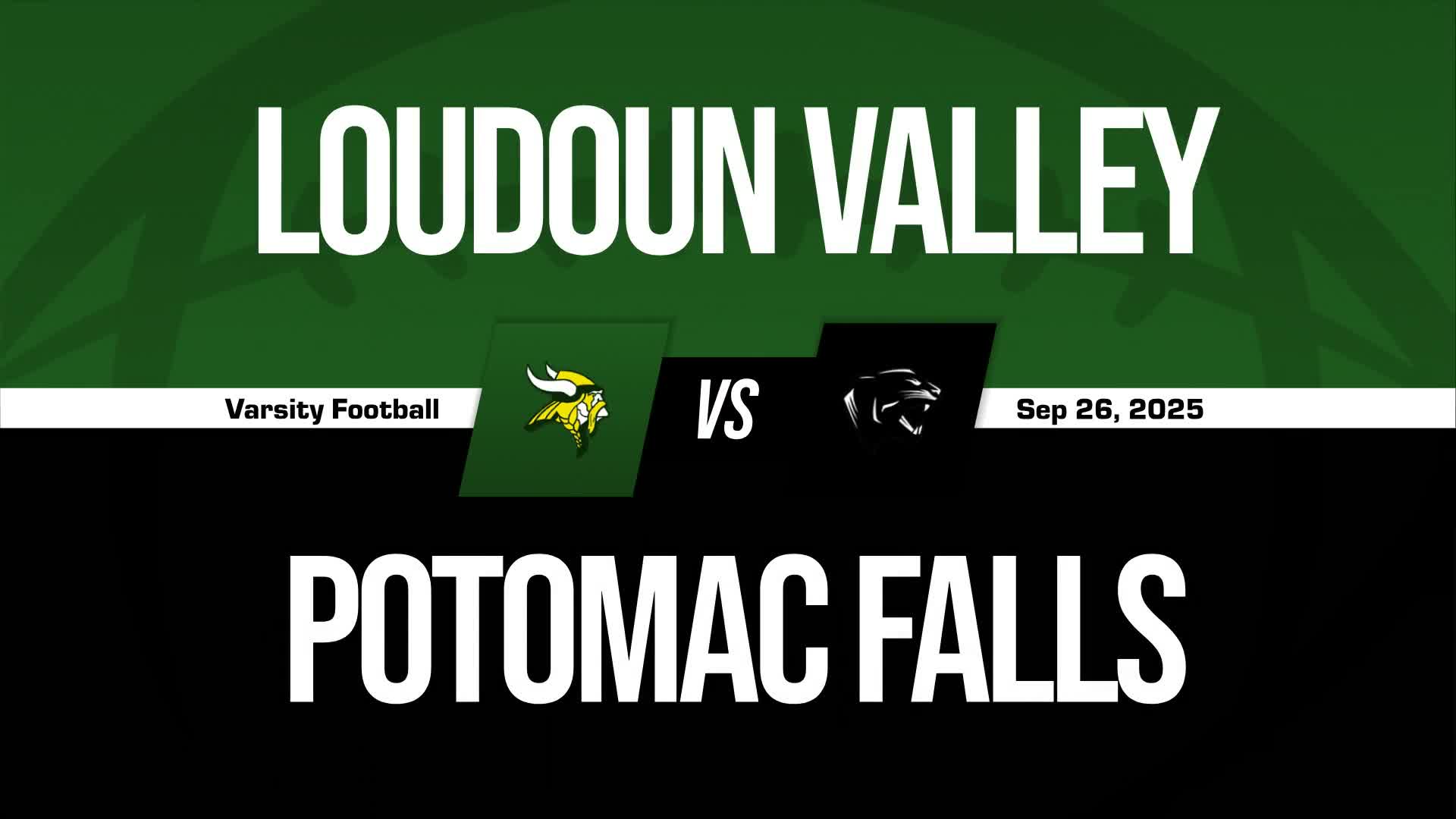 Football Game Preview: Potomac Falls Panthers vs. Stone Bridge B