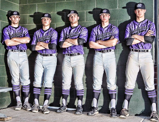 College Station  has nine returning starters and includes (left to right) Baylor Rowlett, Kyle Richardson, Jaxxon Grisham, MacGregor Hines and Ryan Johnson.