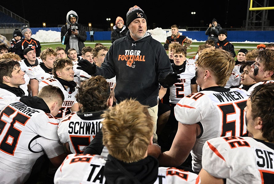 Head coach Casey Mohler hopes to lead Liberty Center to a repeat state championship in Ohio. The Tigers are 59-3 over the past four seasons with three title game appearances. (PHOTO: Jeff Harwell)