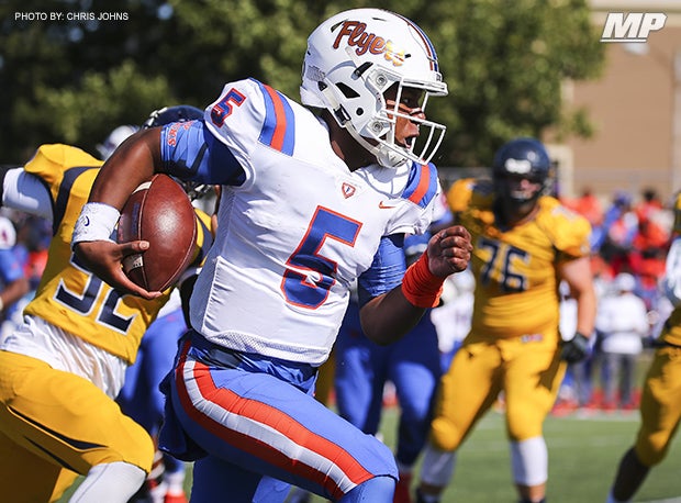 East St. Louis quarterback Tyler Macon threw for 440 yards last week. 