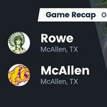 McAllen beats Rowe for their second straight win