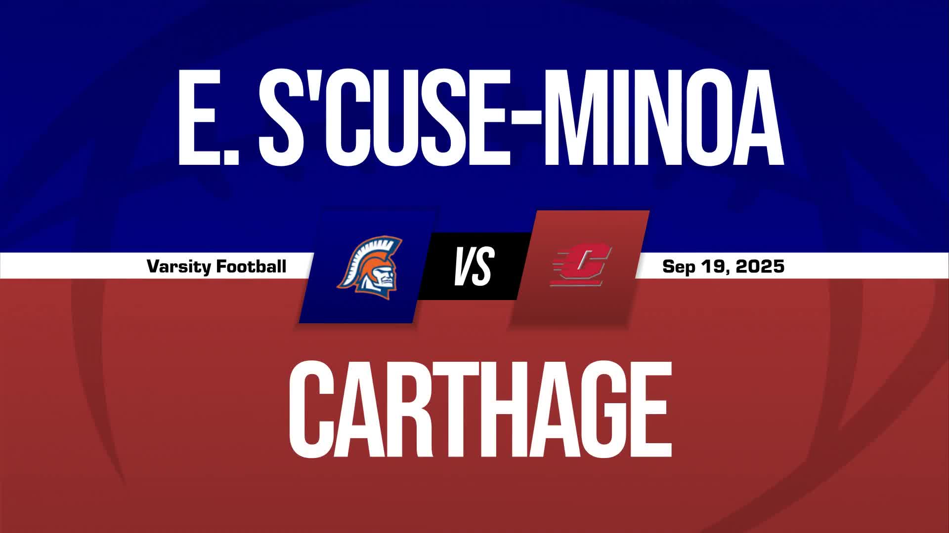 Football Game Preview: East Syracuse-Minoa Spartans vs. Fayetteville-Manlius Hornets
