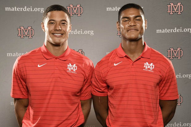 Cornerback Domani Jackson (left) and wide receiver C.J. Williams are two of the fastest players in California.