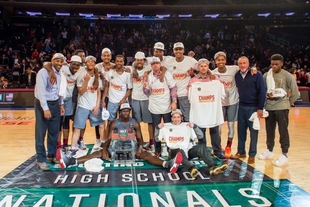 Oak Hill Academy capped a 45-1 season Saturday with a win over La Lumiere in the Dick's Nationals final at Madison Square Garden.