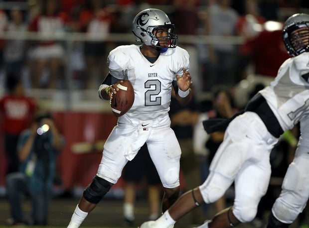 Harrod Heard accounted for 244 yards and three touchdowns as Guyer won the 4A-I state title Friday night.