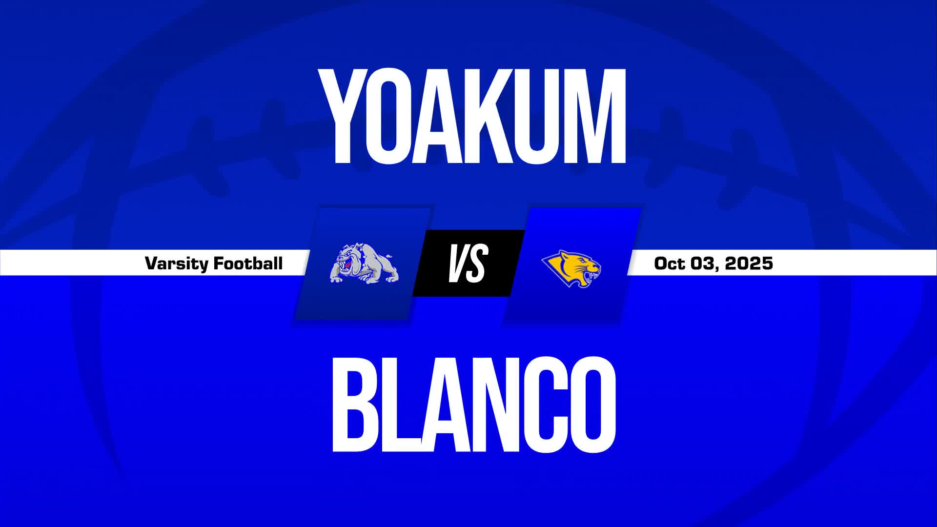 Football Game Preview: Blanco Panthers vs. Rogers Eagles