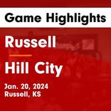 Russell piles up the points against Trego