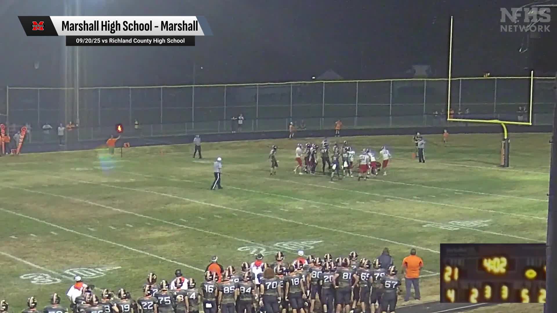 Football Recap: Lucca Giannavola and  Kaiden Sanders Lead the Defense for Marshall Win