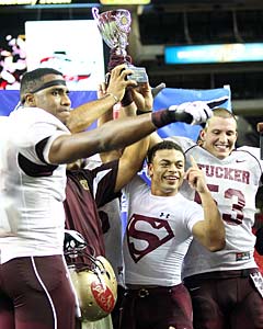 Tucker is the defending Class 4A
champion, but how will it fare in 5A?