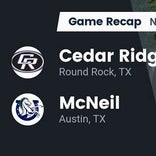 McNeil piles up the points against Cedar Ridge