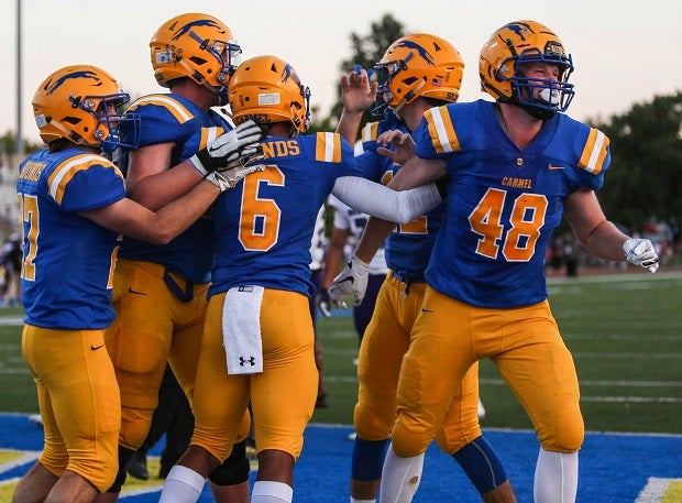 The Carmel football team was the 6A runner-up in 2018.