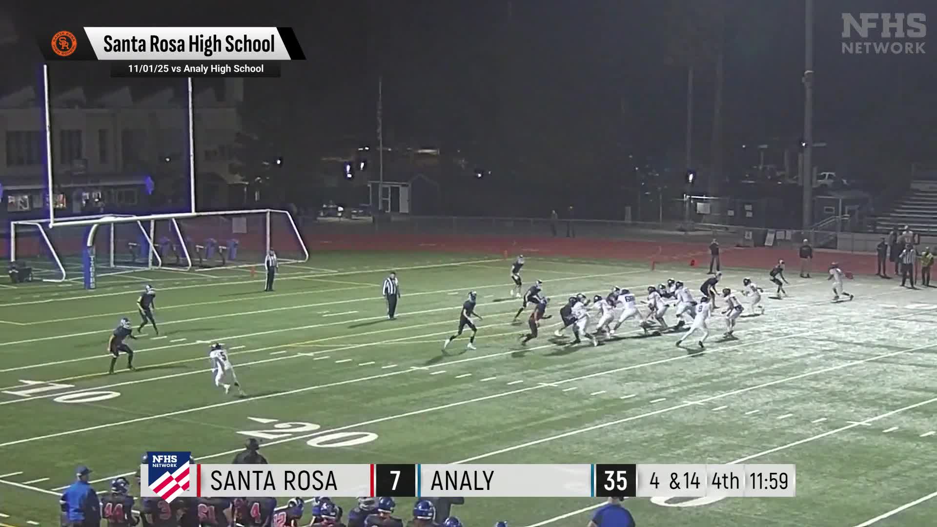 Football Recap: Santa Rosa's Losing Streak Snapped at Four Games + How To Watch