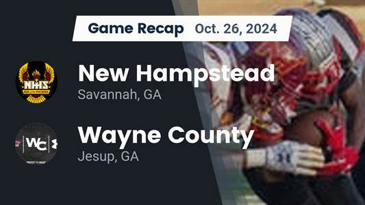 Football Recap: New Hampstead Skates Past Wayne County with Ease