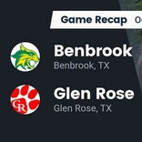 Football Game Recap: Benbrook Bobcats vs. Glen Rose Tigers