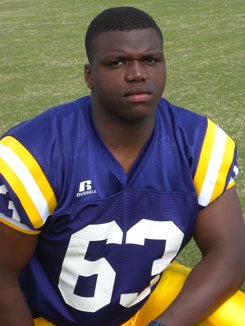 Thibodaux offensive lineman Greg Robinson.