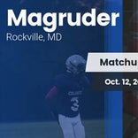 Football Game Recap: Magruder vs. Rockville