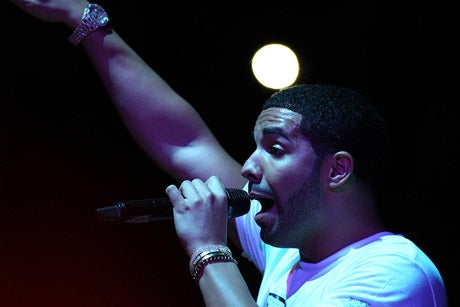 Drake giving a different sort of performance.