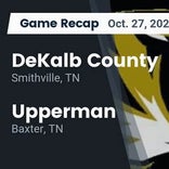 Football Game Recap: DeKalb County Tigers vs. Upperman Bees