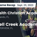 Football Game Recap: Trinity Christian Academy Eagles vs. Bell Creek Academy Panthers
