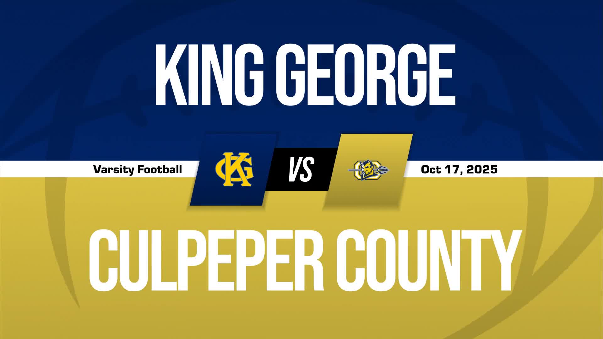 Football Game Preview: King George Foxes vs. Eastern View Cyclones + Official Tickets