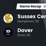 Football Game Recap: Dover Senators vs. Sussex Central Golden Knights