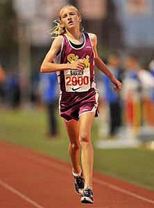 Sarah Baxter ran the fifth fastest
3,200 time in Arcadia history. 
