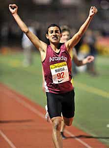 Ammar Moussa celebrates his
hard-earned win over a talented field.