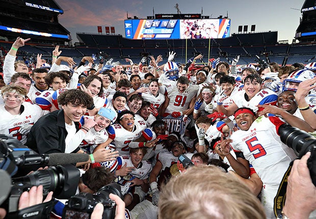 Cherry Creek heads into 2022 ranked No. 1 in Colorado after defeating Valor Christian in the
Class 5A state championship last season.